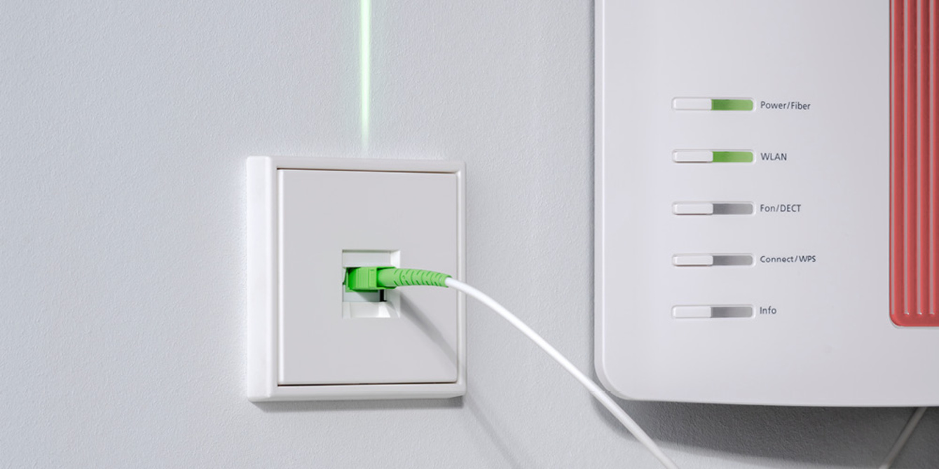 Die neuen Glasfaser-Anschlussdosen bei Elektro Eberlein in Bad Steben Bobengrün